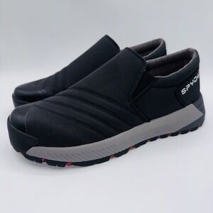 Spyder Bretton Slip On Sneakers Men's Size 10 Black Gray Nylon